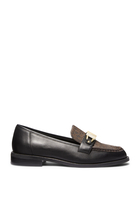 Tiegan Leather Logo Loafers